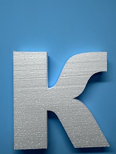 Буква из пенопласта "К"